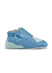 Affenzahn Krabbelschuh Leder Crawly Barfußschuhe Kinder Freizeit (Gr 18/19 |blau)