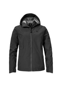 Schöffel Schöffel Jacket Style Bohorok Regenjacke Damen (Gr 42 |schwarz/grau |wasserdicht)