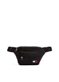 Tommy Jeans Damen Bauchtasche "TJM ESS DAILY BUMBAG", schwarz, Textil, Lederimitat, unifarben, Taschen, Men Crossbody, Minibag mit zwei
