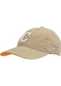 Chillouts Damen Baseball Cap "Ulloa Hat", beige, casual, unifarben mit Farbeinsatz, Denim/Jeans, Baumwolle, Caps, mit C-Stickerei & verstellbarem Sitz