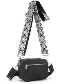 Lascana Damen Umhängetasche "Minibag", schwarz, Textil, unifarben, Taschen, mit auswechselbaren Schulterriemen VEGAN.