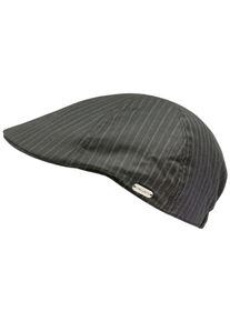 Chillouts Damen Schiebermütze "Alicante Hat", grau, casual,modisch,klassisch, gestreift, Nadelstreifen, Baumwollmischung, Mützen, mit feinem