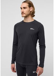 Jack Wolfskin Herren Langarmshirt "INFINITE LIGHT LS M", schwarz, Gr. XXL, Hauptmaterial: 100% Polyester (recycled), Shirts