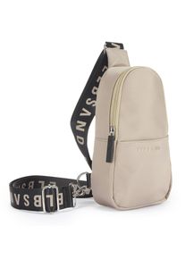 ELBSAND Damen Umhängetasche "kleiner Rucksack", beige, Textil, unifarben, Taschen, Crossbody Bag, Handtasche, Schultertasche, Mini Bag VEGAN