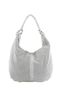 Damen Schultertasche "Midnight Luxe", Collezione Alessandro, beige, Leder, Taschen, aus Leder mit Laser-Lochung