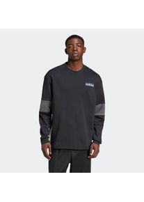 Herren Sweatshirt "ADIBREAK CREW", schwarz, sportlich, Gr. S, adidas originals, Obermaterial: 70% Baumwolle, 30% Polyester, Sweatshirts