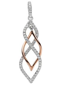 Jobo Damen Ketten-Anhänger "Anhänger mit 66 Zirkonia", Silber 925 (Sterlingsilber), silber, Silber 925 (Sterlingsilber), Schmuckanhänger, 925 Silber