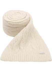 Chillouts Damen Strickschal "Giralda Scarf", beige, modisch, unifarben, Feinstrick, Materialmix, Modetücher, mit eleganter Struktur & angenehmer Länge