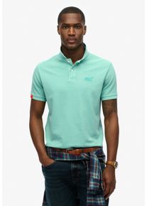 Superdry Herren Poloshirt "VINT DESTROY POLO", silber, modisch, Gr. XXL, unifarben, Single Jersey, Obermaterial: 100% Baumwolle, Shirts