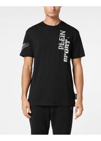 Plein Sport Herren T-Shirt "Wave", schwarz, Gr. XL, Obermaterial: 100% Baumwolle, Shirts