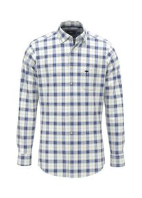 Fynch-Hatton Herren Karohemd, blau, casual, Gr. XXXL, kariert, Web, Obermaterial: 100% Baumwolle, Hemden, mit Logo Stickerei