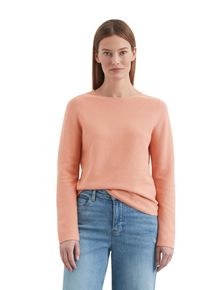 Marc O'Polo MARC O'POLO Damen Strickpullover "aus softem Organic Cotton", orange, casual, Gr. XL, unifarben, Obermaterial: 100% Baumwolle, Pullover