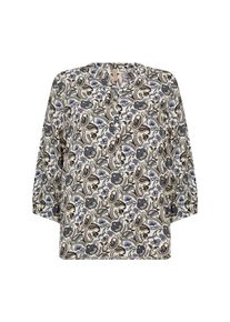 soyaconcept Damen Schlupfbluse "SC-SAMEA 2"hydrangea combi, modisch, Gr. XXL, Web, Obermaterial: 100% Viskose, Blusen