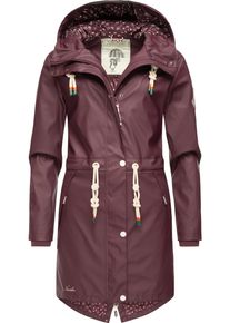 Navahoo Damen Regenjacke "Tropical Stormoo", rot, modisch, Gr. XS, Obermaterial: 70% Polyester, 30% Polyurethan, Innenfutter: 100% Polyester,