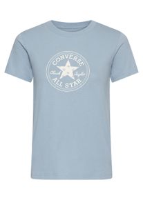 Converse Damen T-Shirt "WOMEN'S Converse CRAFTED CHUCK TAYLOR T-SHIRT"wet stone, sportlich, Gr. S, Obermaterial: 100% Baumwolle, Shirts