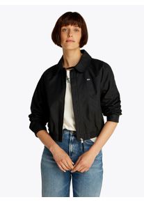 Tommy Jeans Damen Blouson "TJW COTTON JACKET EXT", schwarz, casual, Gr. XXL, unifarben, Web, Obermaterial: 70% Baumwolle, 30% Polyamid, Jacken, mit