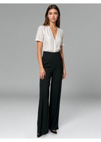 Melrose Damen Anzughose, schwarz, feminin, Gr. 34, Web, Obermaterial: 63% Polyester, 34% Viskose, 3% Elasthan, Hosen
