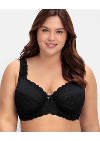 sheego Damen Bügel-BH, Gr. 105, schwarz, 85% Polyamid, 15% Elasthan, BHs