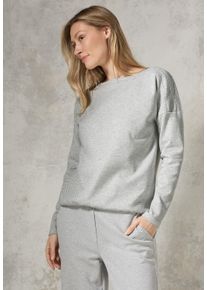 Cecil Damen Langarmshirt, grau, casual, Gr. XXL, bedruckt, Stoff, 40% Polyester, 39% Baumwolle, 18% Viskose, 3% Elasthan, Shirts, mit