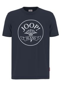 JOOP! JOOP JEANS Herren Kurzarmshirt, blau, casual, Gr. XXL, unifarben, Single Jersey, Obermaterial: 100% Baumwolle, Shirts, Mit Logoprint in Kontrastfarbe