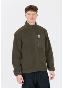 WHISTLER Herren Strickpullover "Felis", grün, casual, Gr. XL, unifarben, 100% Polyester, Pullover, aus weichem Teddyfleece mit flachen Nähten