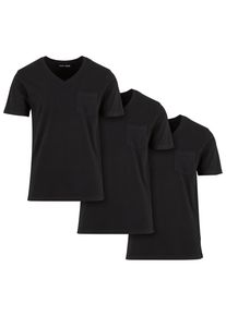 DEF Herren Kurzarmshirt "DEF Herren T-Shirt", schwarz, casual, Gr. M, unifarben, 100% Baumwolle, Shirts