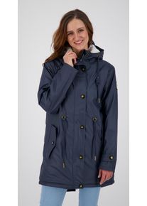 DEPROC Active Damen Regenmantel "Friesennerz ankergluttraum WMN", blau, casual, Gr. 36, Obermaterial: 100% Polyurethan; Futter: 100% Polyester,