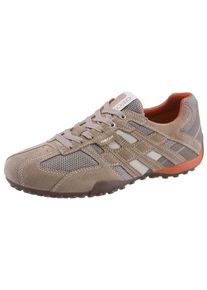 Geox Herren Sneaker "Snake", Gr. 42, beige, Veloursleder, Textil, sportlich, Schuhe, Freizeitschuh, Schnürschuh mit Geox Spezial Membran