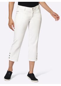 Casual Looks Damen 5-Pocket-Jeans, beige, Gr. 40, unifarben, 98% Baumwolle, 2% Elasthan, Jeans