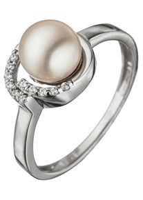 Jobo Damen Perlenring, 54, Silber 925 (Sterlingsilber)-Perlen, silber, Silber 925 (Sterlingsilber), Perlen, Fingerringe, 925 Silber mit