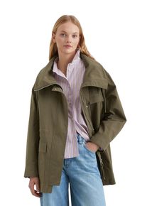 Marc O'Polo Damen Kurzmantel "aus beschichtetem Cotton-Nylon", braun, casual, Gr. XS, MARC O'POLO DENIM, unifarben, Obermaterial: 62% Baumwolle, 38% Polyamid;