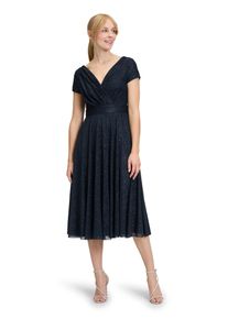 Vera Mont Damen Cocktailkleid "Vera Mont Cocktailkleid im Glitzer-Look", grau, elegant, Gr. 40, Netz, Obermaterial: 100% Polyester. Futter: 100%