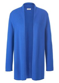 include - Strickjacke aus Schurwolle und Kaschmir, blau, Gr. 36 / S - Schurwolle