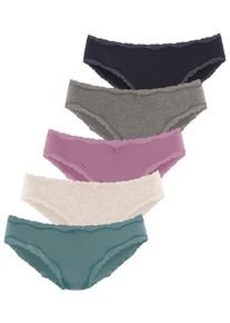Vivance Jazz-Pants Slips mehrfarbig Gr. 44/46 für Damen. Mit Schleife. Körpernah. Nachhaltig.