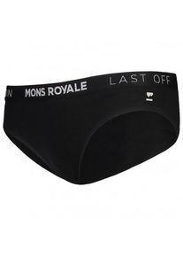 Mons Royale Folo Brief Merinounterwäsche Damen Freizeit (Gr XS |schwarz)