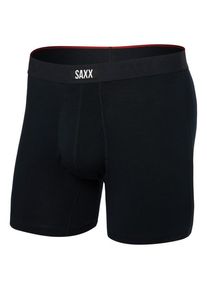 Kunstfaserunterwäsche SAXX Vibe Xtra Boxer Brief Fly Herren (Gr S |schwarz)