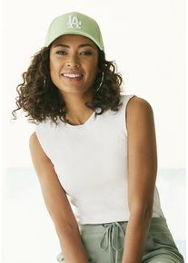Lascana Ripptanktop weiß Gr. 32/34 für Damen. Mit hoch geschlossener Ausschnitt. Figurbetont. Nachhaltig.