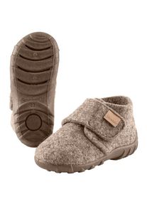 Hüttenschuhe Sterntaler Hausschuh Uni Kinder (Gr 20 |braun)