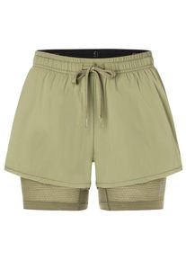 Shorts super.natural Double Layer Shorts Damen (Gr L |oliv)