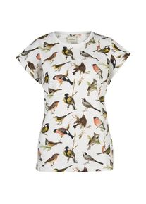 DEDICATED T-Shirt Visby Autumn Birds T-Shirt Damen (Gr XS |weiß)