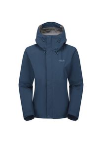 Regenjacke Rab Downpour Jacket Damen (Gr 36 |blau |wasserdicht)