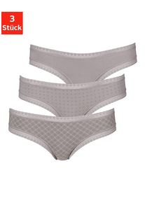 Lascana Brasilslip taupe Gr. 32/34 für Damen. Mit Spitze. Körpernah. Nachhaltig.