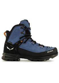 Salewa Mountain Trainer 2 Mid GTX Wanderschuhe Herren Wandern (Gr 46,5 |schwarz/blau |wasserdicht)