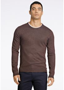 LINDBERGH Herren Strickpullover "LINDBERGH Strickpullover"dk braun mel, Gr. M, Oberstoff: 80% Viskose, 20% Nylon, Pullover