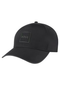 BOSS Green Damen Baseball Cap "Pyer", schwarz, casual, unifarben, Twill, Kunstfaser, Caps, mit reflektierendem Print