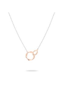Liebeskind Berlin Damen Kette mit Anhänger "Schmuck Edelstahl Halskette The Organic Twist LJ-0989 LJ-1550 LJ-1551", Edelstahl, L: 45cm B: 0,7mm, rosa, LIEBESKIND
