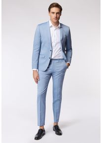 Roy Robson Herren Hosenanzug "IM SLIM FIT", blau, Gr. 52, 54% Viskose, 24% Polyester, 20% Schurwolle, 2% Elasthan, Anzüge