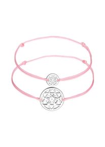 Elli Damen Schmuckset "Lebensblume Mutter Kind Set Nylon 925 Silber", OneSize, silber, Silber 925 (Sterlingsilber), Schmuck-Sets
