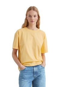 Marc O'Polo Damen T-Shirt "mit Rückenprint"orange sand, Basic, Gr. XS, MARC O'POLO DENIM, unifarben, Obermaterial: 100% Baumwolle, Shirts