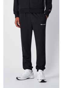 Champion Herren Jogginghose, schwarz, sportlich, Gr. L, Obermaterial: 55% Baumwolle, 45% Polyester, Hosen
